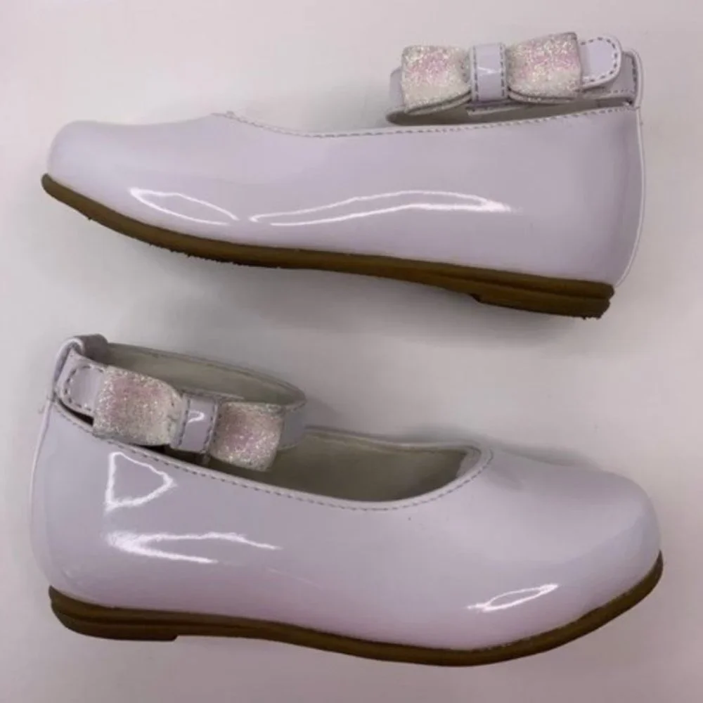 Rachel Shoes Lil Louisa White Patent Size 6M